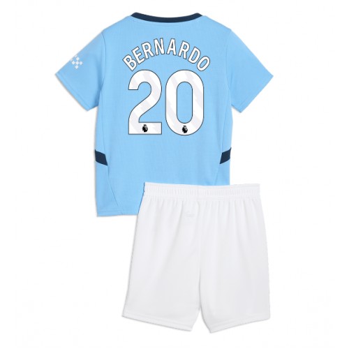 Manchester City Bernardo Silva #20 Domaci Dres za djecu 2024-25 Kratak Rukav (+ Kratke hlače)